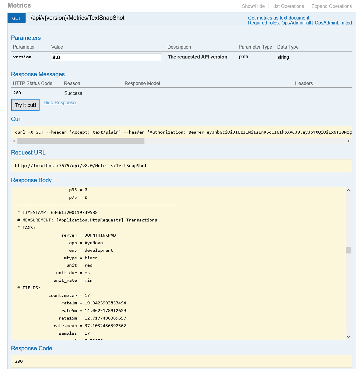 API Explorer