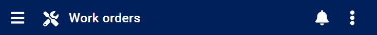 workorder table header