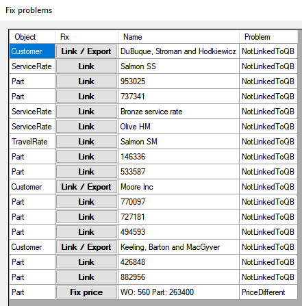 main fix problems form