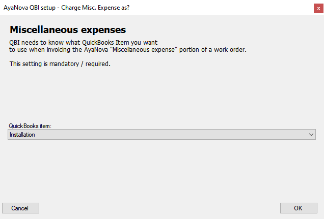 Expenses wizard page